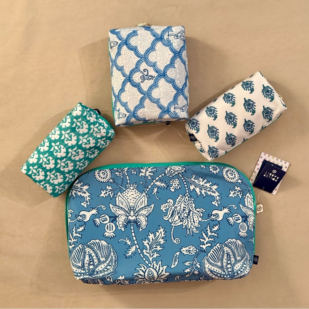 Roller Rabbit x Target 4pc Floral Travel Bag Set NWT - Picture 2 of 2